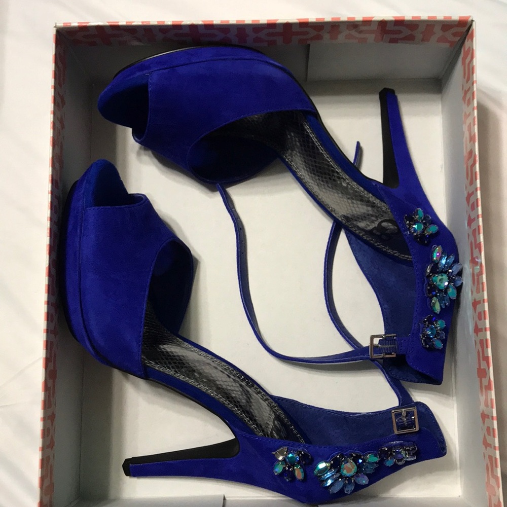 Gianni Binni Royal Blue Heels